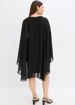 Sale Vestido corto con capa de gasa fina Mujer Vestidos|Ropa Elegante