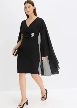 Sale Vestido corto con capa de gasa fina Mujer Vestidos|Ropa Elegante