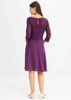 Clearance Vestido corto con encaje Mujer Vestidos|Ropa Elegante