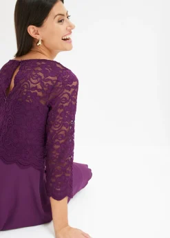 Clearance Vestido corto con encaje Mujer Vestidos|Ropa Elegante