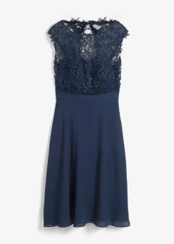 Outlet Vestido corto con encaje Mujer Vestidos|Ropa Elegante