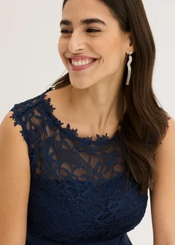 Outlet Vestido corto con encaje Mujer Vestidos|Ropa Elegante