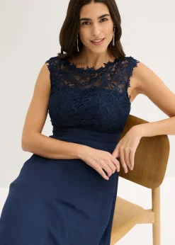 Outlet Vestido corto con encaje Mujer Vestidos|Ropa Elegante