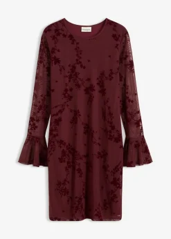Outlet Vestido corto con malla Mujer Vestidos