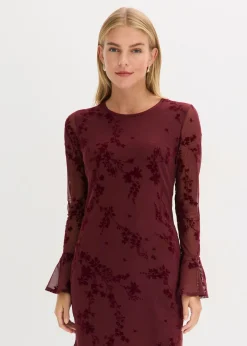 Outlet Vestido corto con malla Mujer Vestidos