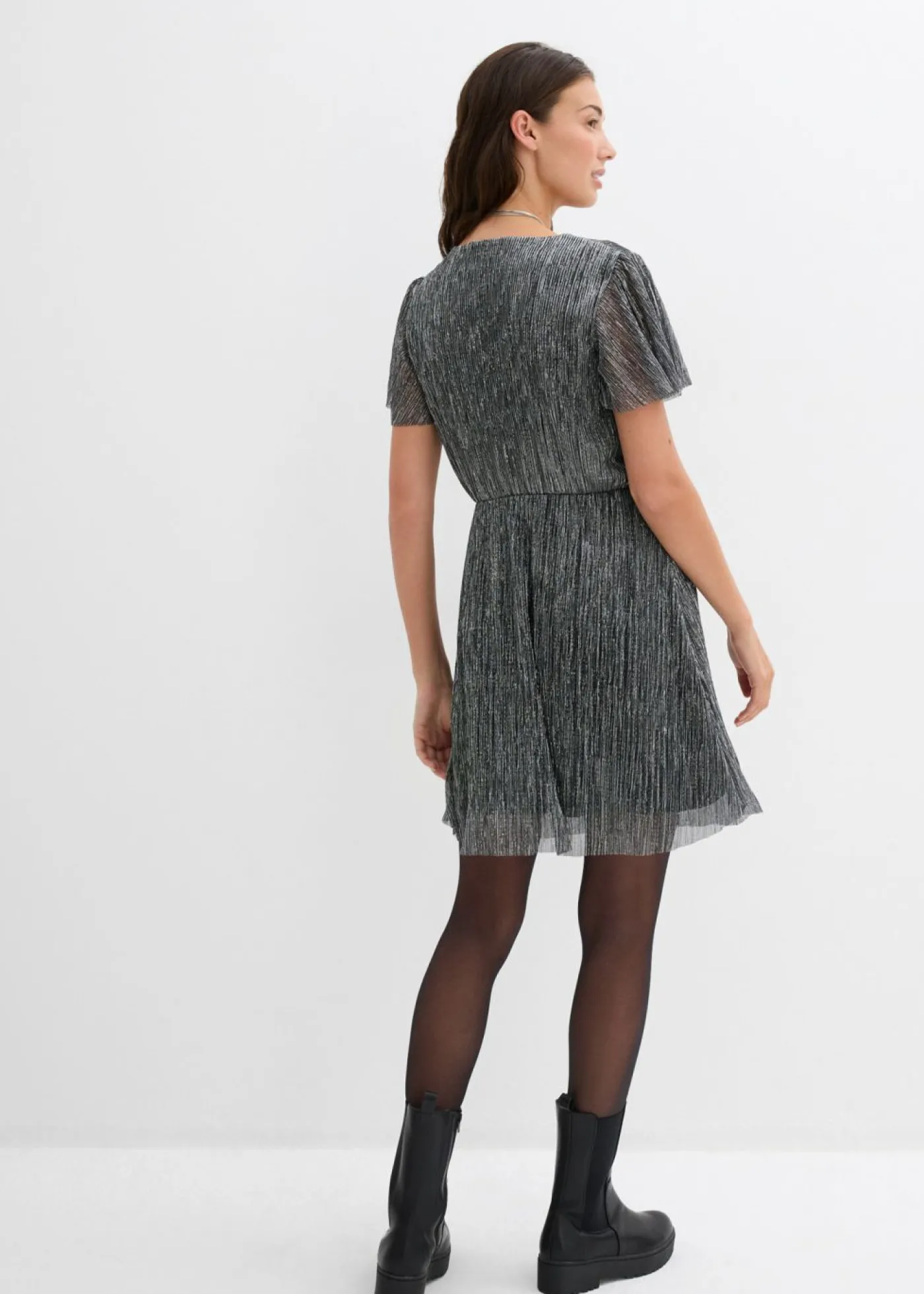 Hot Vestido corto con purpurina Mujer Vestidos