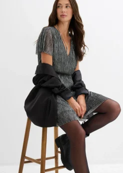 Hot Vestido corto con purpurina Mujer Vestidos