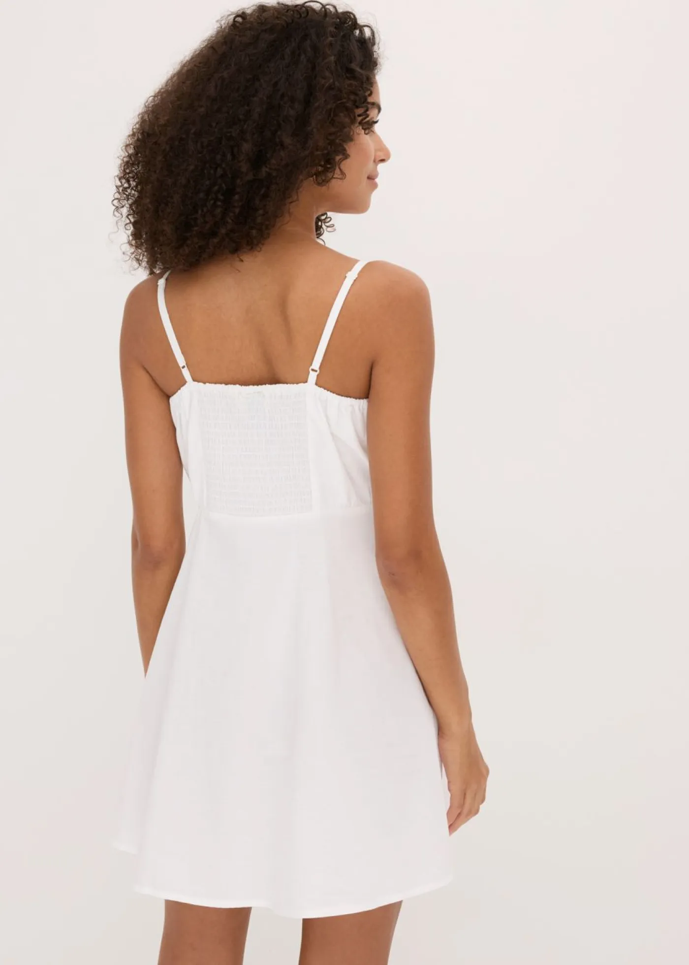 Best Vestido corto de algodón orgánico puro Mujer Vestidos