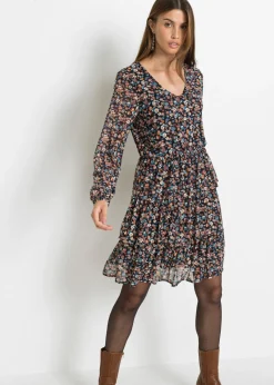Vestido corto de malla Mujer Vestidos