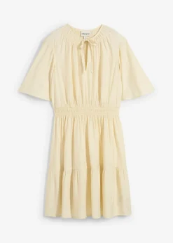 Outlet Vestido corto de mezcla de viscosa fluida Mujer Vestidos