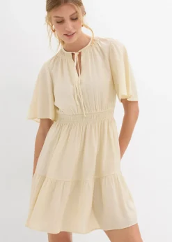 Outlet Vestido corto de mezcla de viscosa fluida Mujer Vestidos