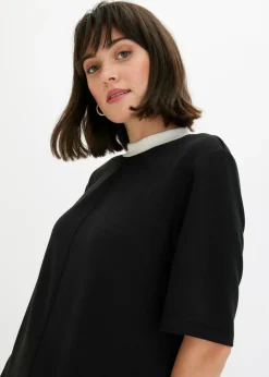 Best Vestido corto de neopreno con cuello alto Mujer Esenciales|Vestidos