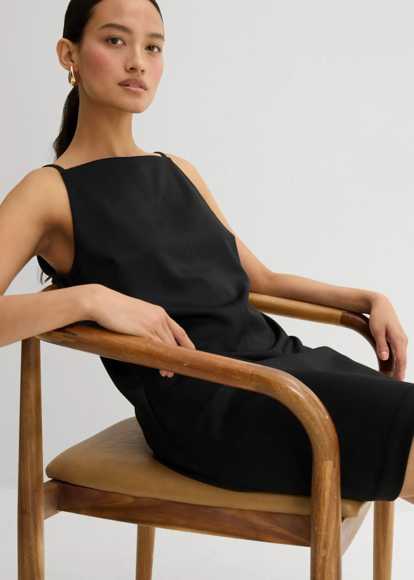 Best Vestido corto de neopreno fluido Mujer Esenciales|Vestidos