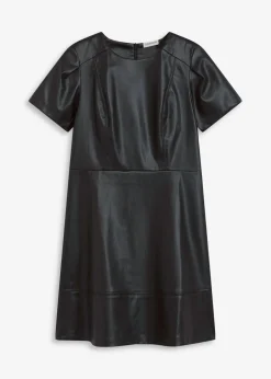 Vestido corto de piel sintética Mujer Vestidos
