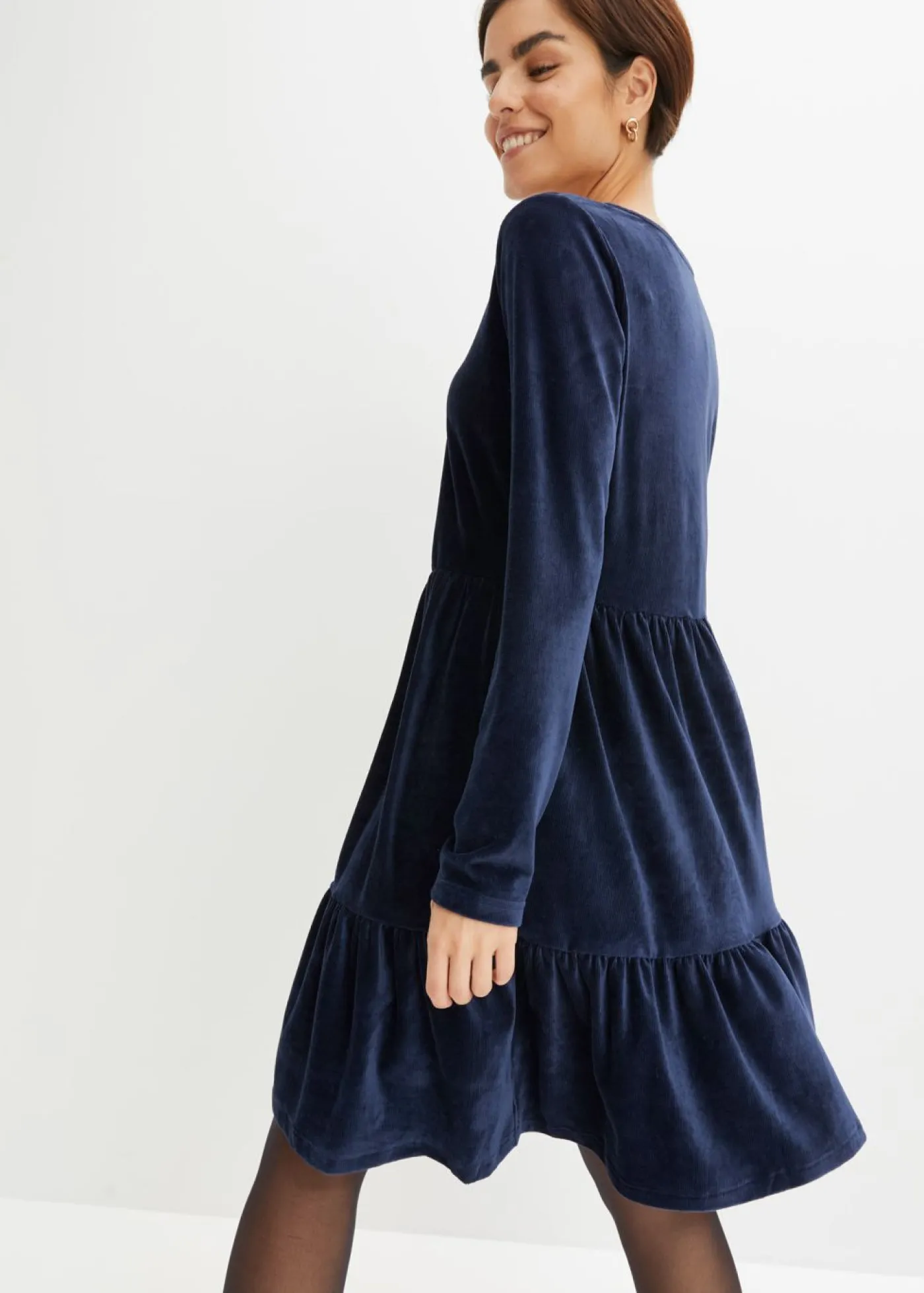 Sale Vestido corto de terciopelo elástico Mujer Vestidos