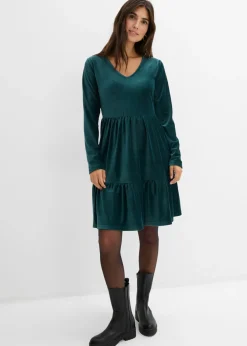 Hot Vestido corto de terciopelo elástico Mujer Vestidos