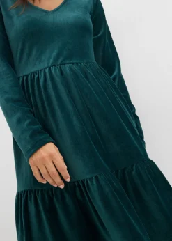 Hot Vestido corto de terciopelo elástico Mujer Vestidos