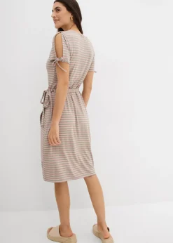 Hot Vestido cruzado de mezcla fluida de viscosa y elastano Mujer Vestidos