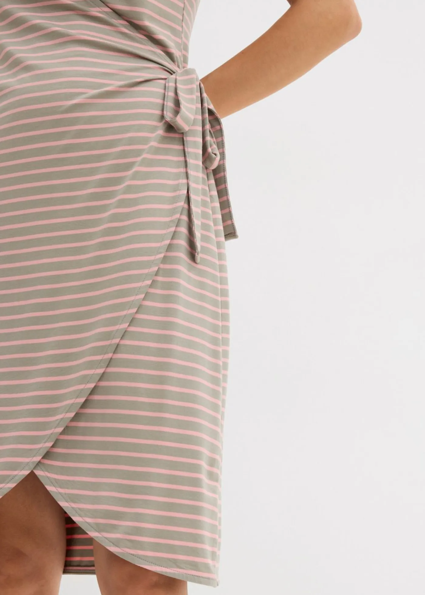 Hot Vestido cruzado de mezcla fluida de viscosa y elastano Mujer Vestidos