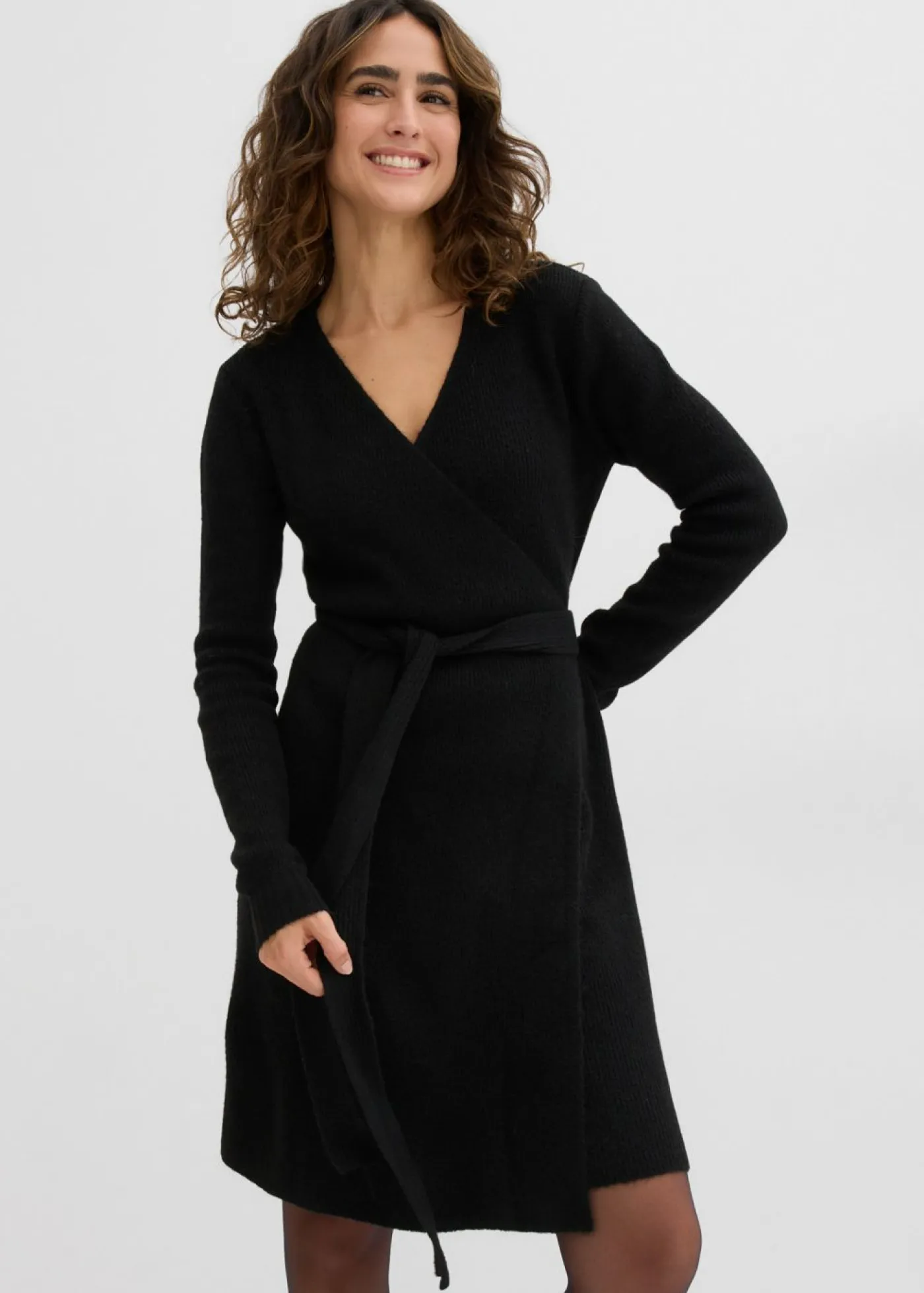 Best Vestido cruzado de punto para durante y después del embarazo Mujer Premamá