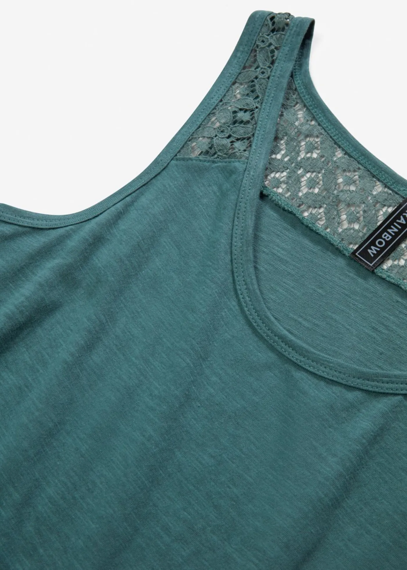 Hot Vestido de algodón con encaje Mujer Vestidos