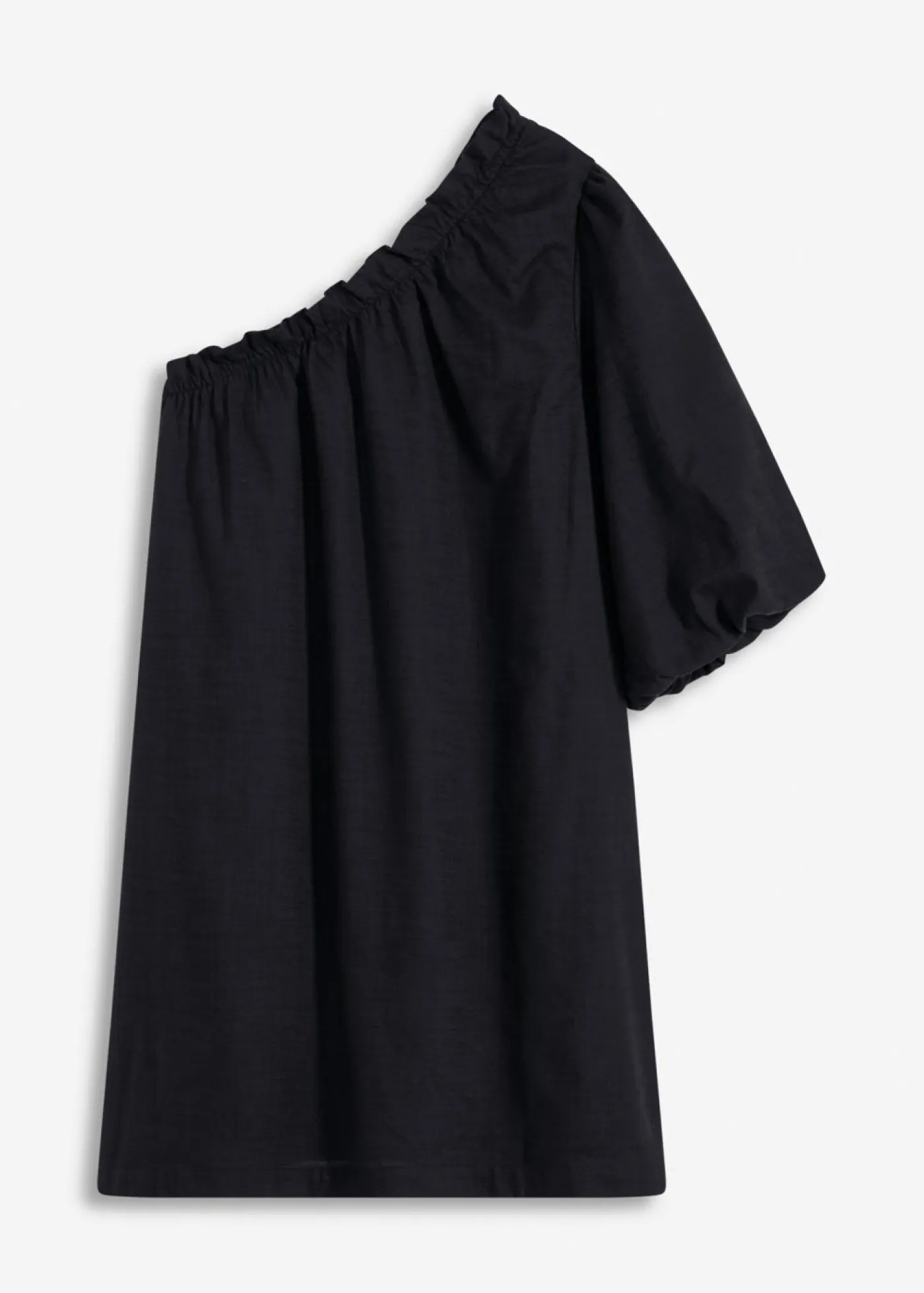 Vestido de algodón con un hombro al descubierto Mujer Vestidos