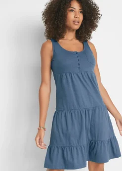 Clearance Vestido de algodón corto Mujer Vestidos