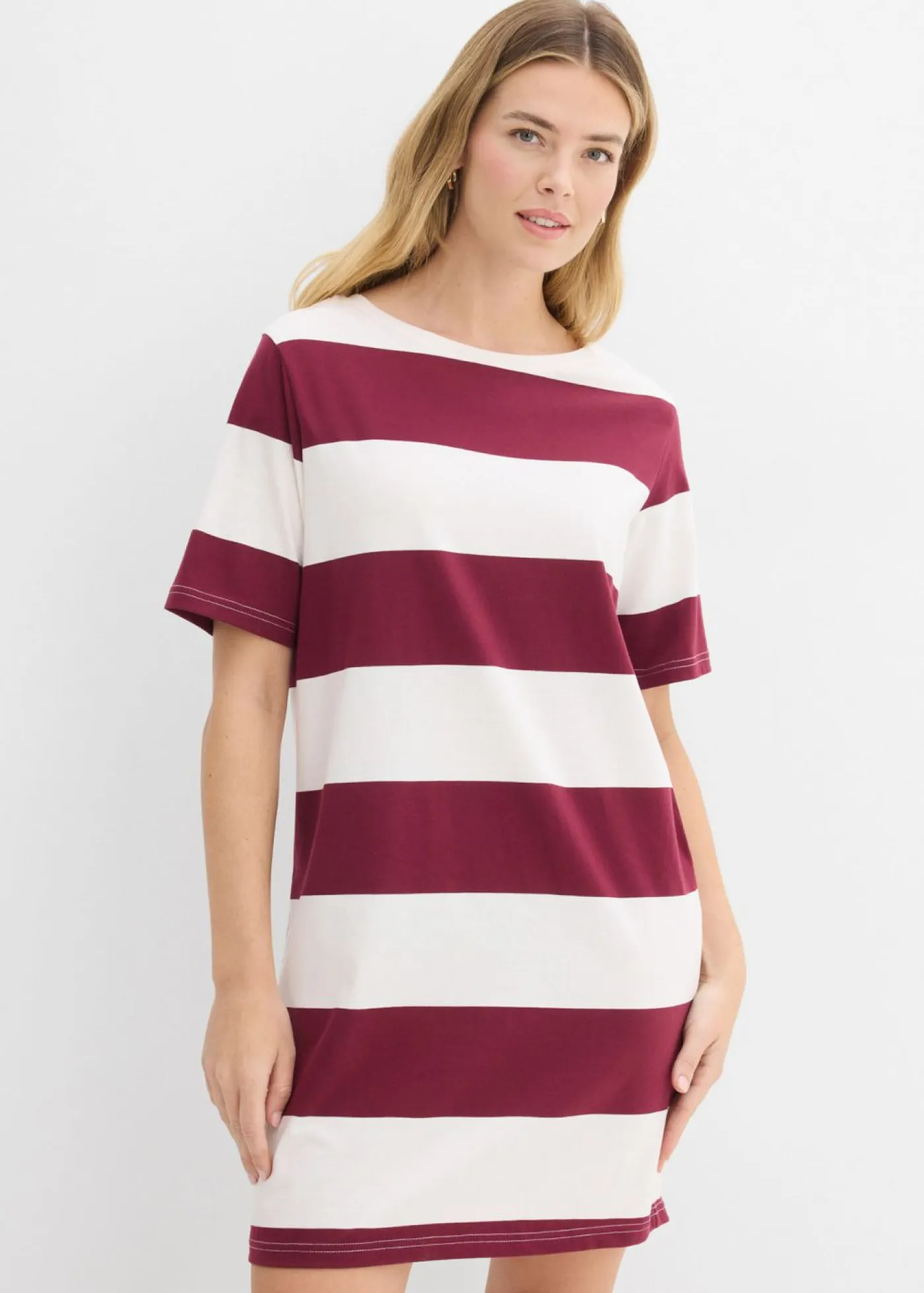 Sale Vestido de algodón orgánico puro con corte boxy Mujer Básicos|Vestidos