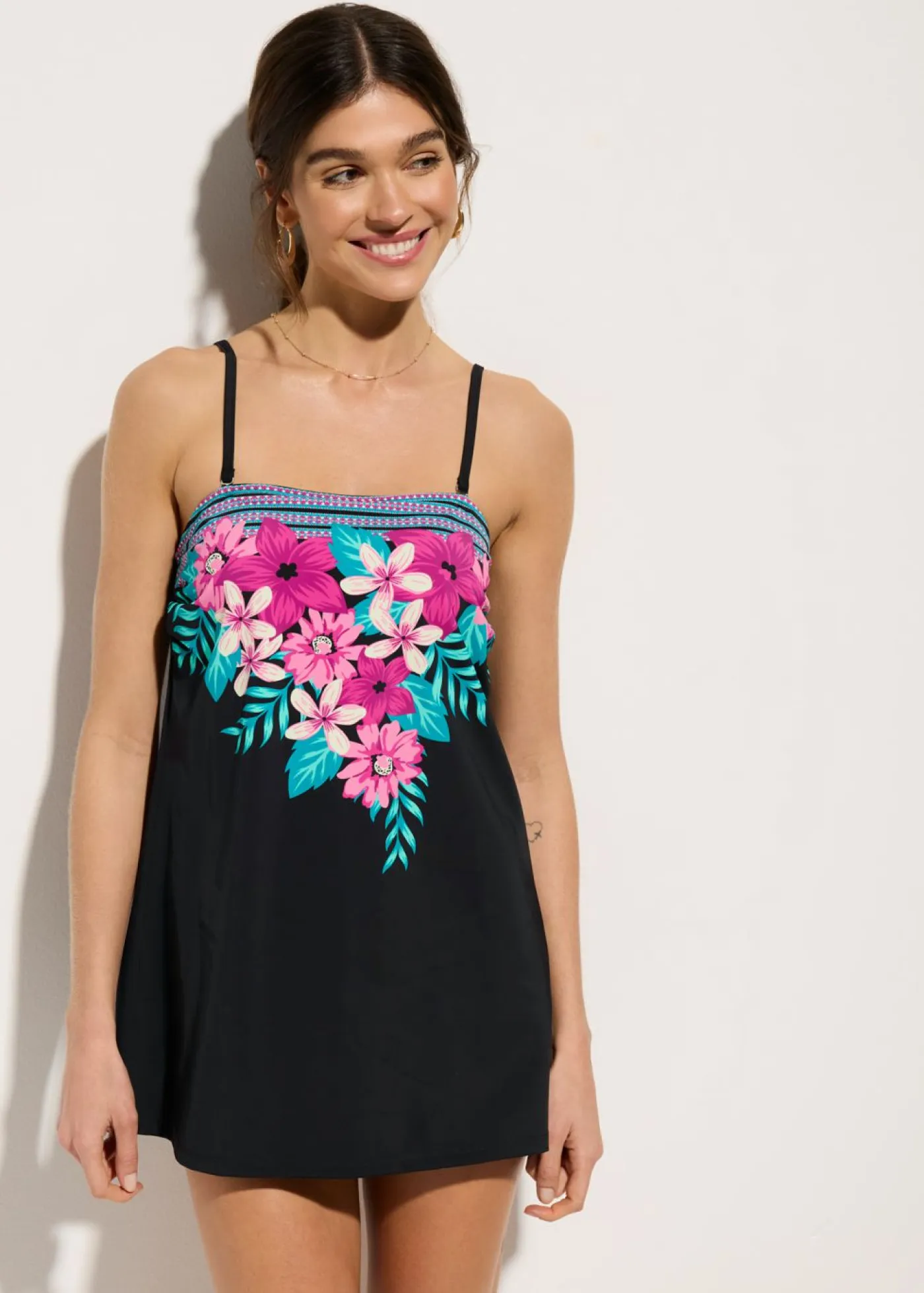 New Vestido de baño con efecto moldeador medio Mujer Vestidos Moldeadores|Trajes De Baño