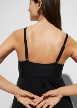 Best Vestido de baño con malla transparente Mujer Ropa De Baño Cubridora|Trajes De Baño