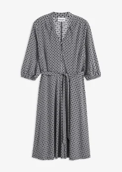 Hot Vestido de blusa en jersey con cordón (2 piezas) Mujer Vestidos|Novedades