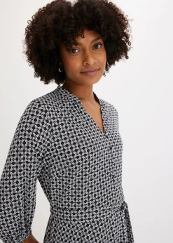 Hot Vestido de blusa en jersey con cordón (2 piezas) Mujer Vestidos|Novedades