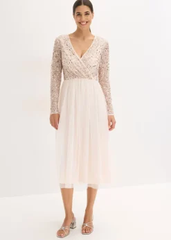 New Vestido de cóctel con bordado de lentejuelas Mujer Vestidos|Novedades