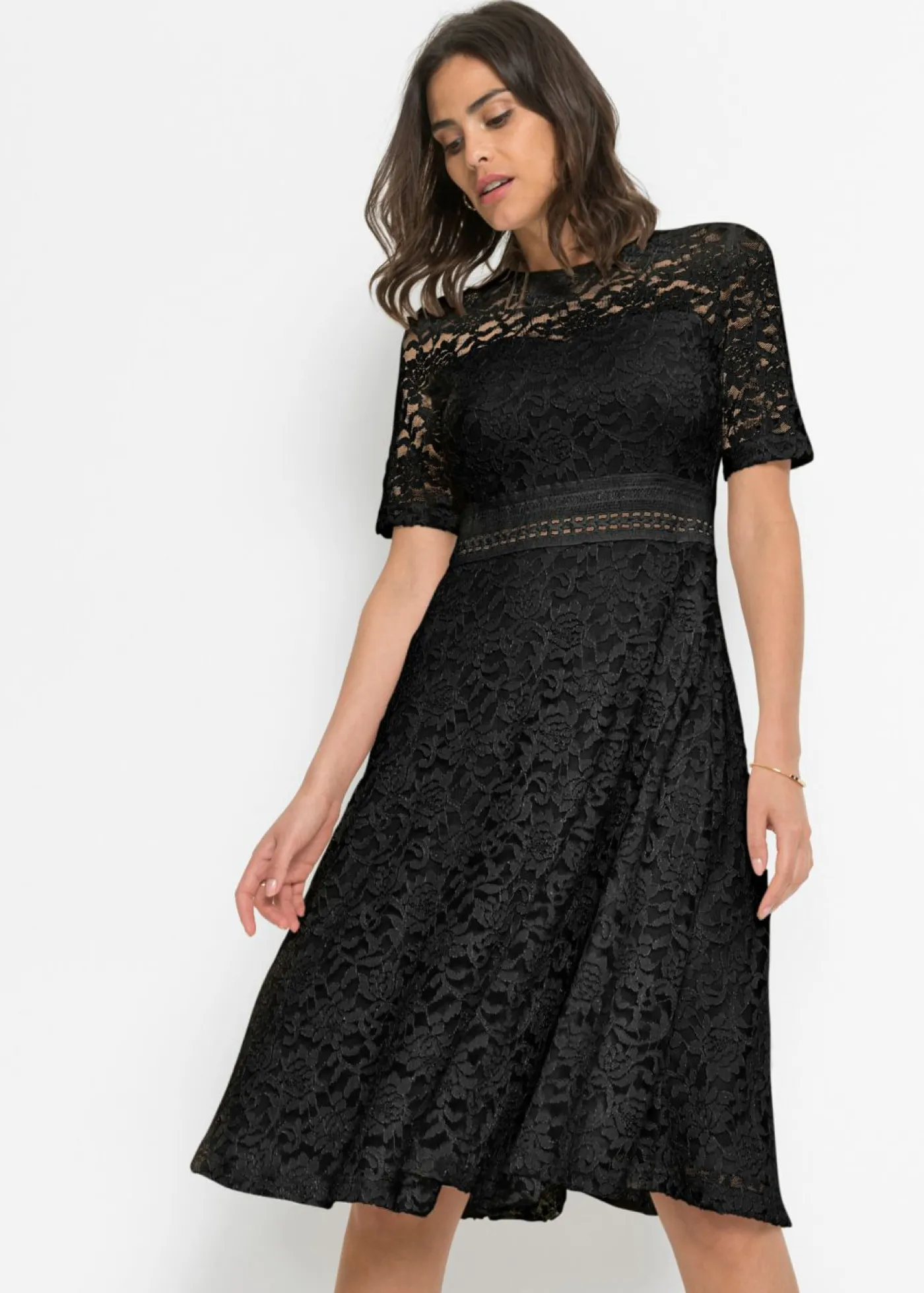 Online Vestido de encaje con ganchillo Mujer Vestidos|Ropa Elegante