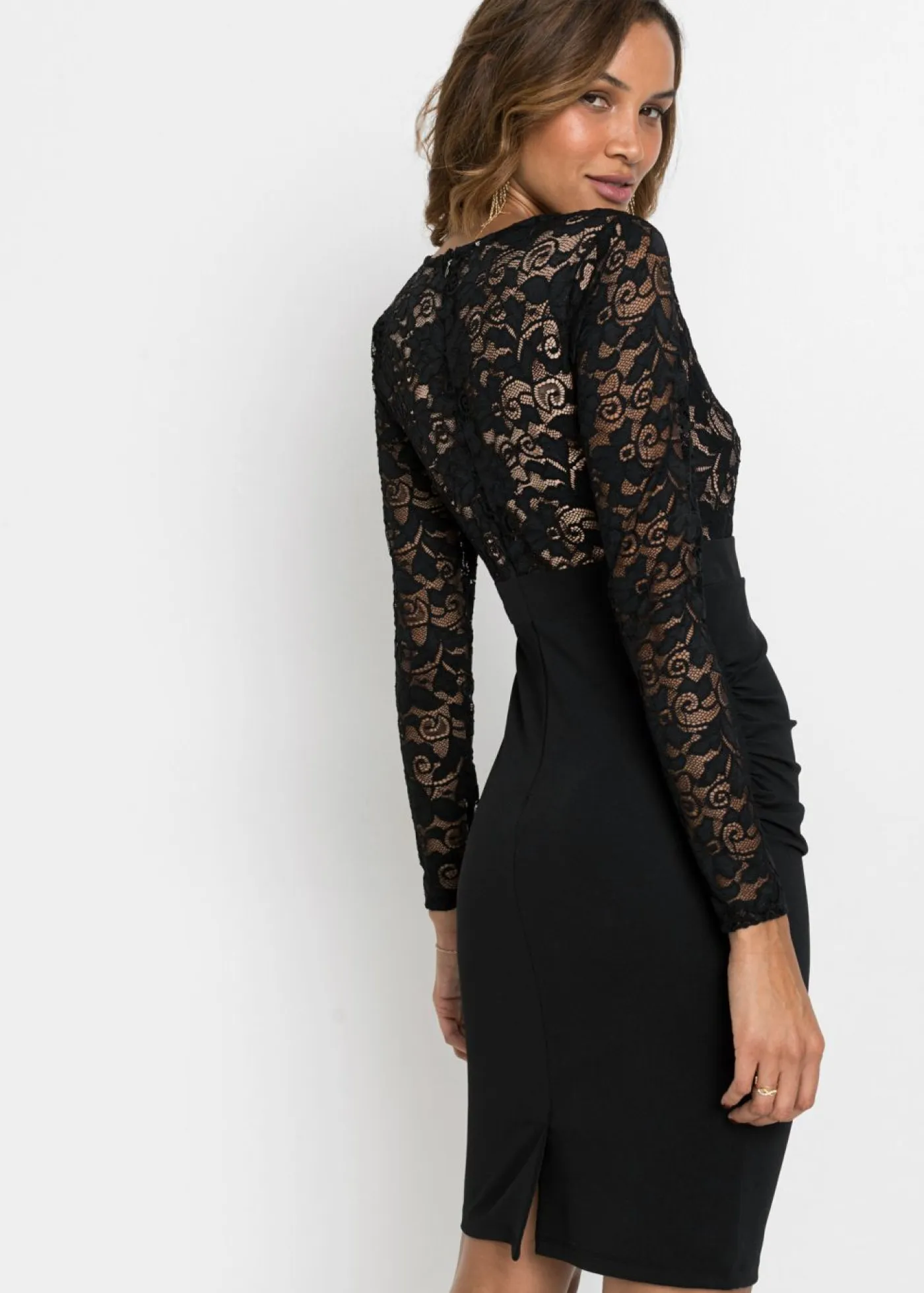 Online Vestido de encaje favorecedor, talla corta Mujer Vestidos|Tallas Pequeñas