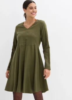 New Vestido de franela ligero de algodón puro Mujer Vestidos