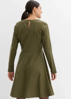 New Vestido de franela ligero de algodón puro Mujer Vestidos