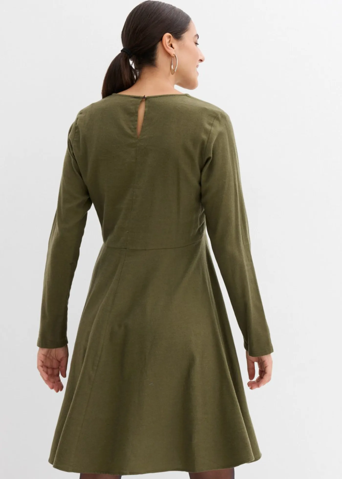 New Vestido de franela ligero de algodón puro Mujer Vestidos
