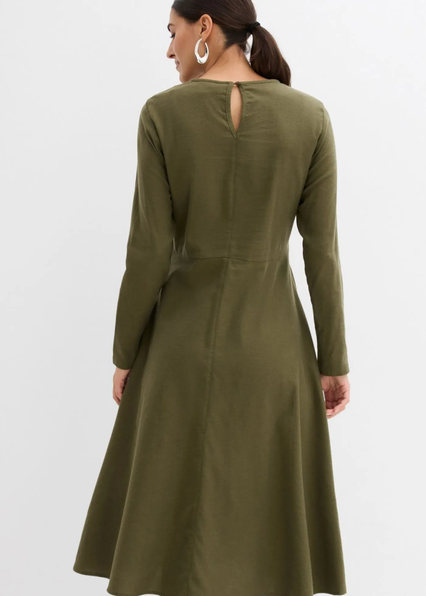 Outlet Vestido de franela ligero de algodón puro Mujer Vestidos