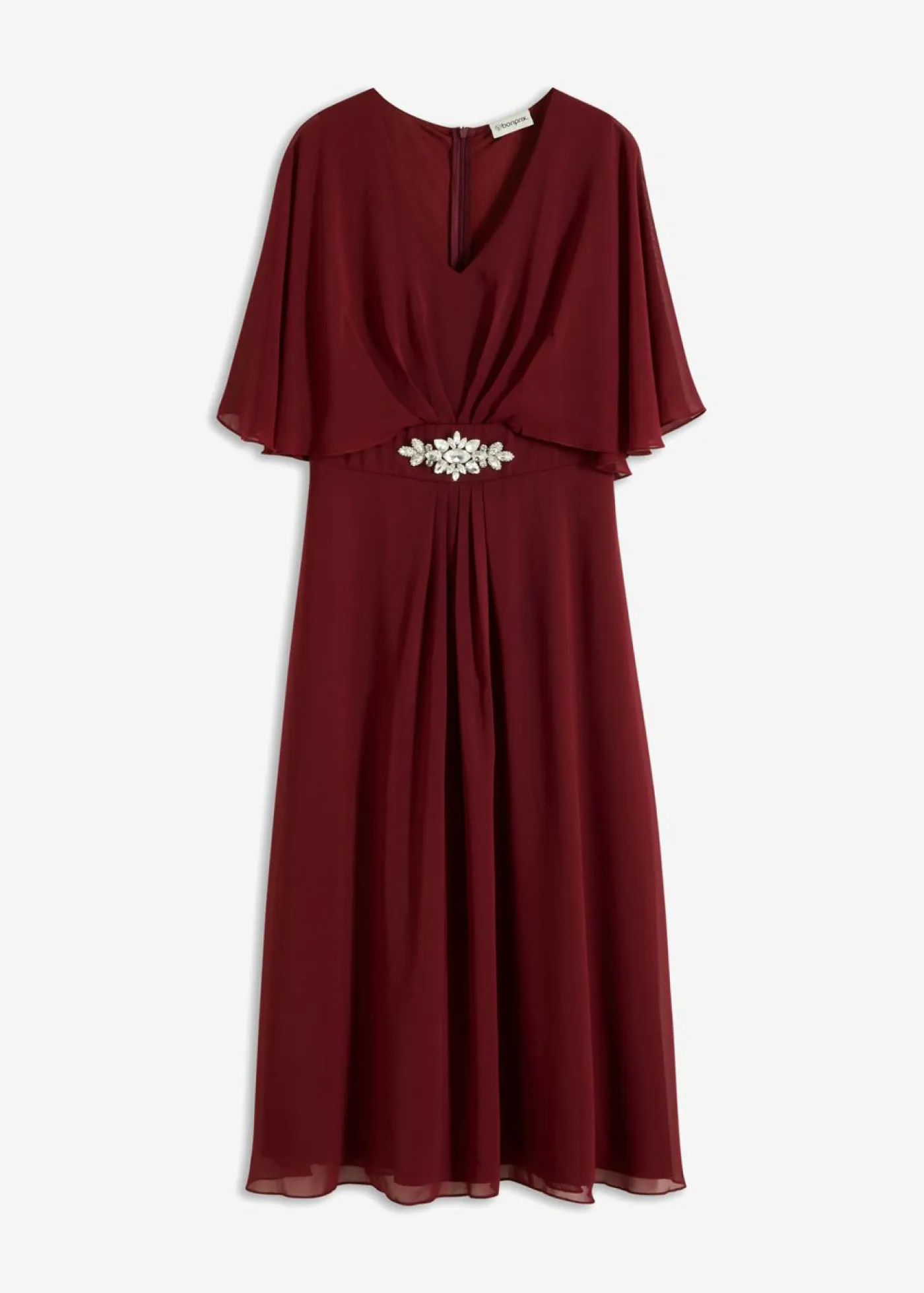 Hot Vestido de gasa con aplicación de piedras Mujer Vestidos|Ropa Elegante