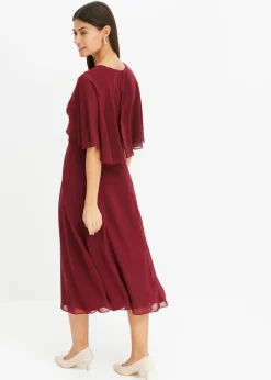 Hot Vestido de gasa con aplicación de piedras Mujer Vestidos|Ropa Elegante