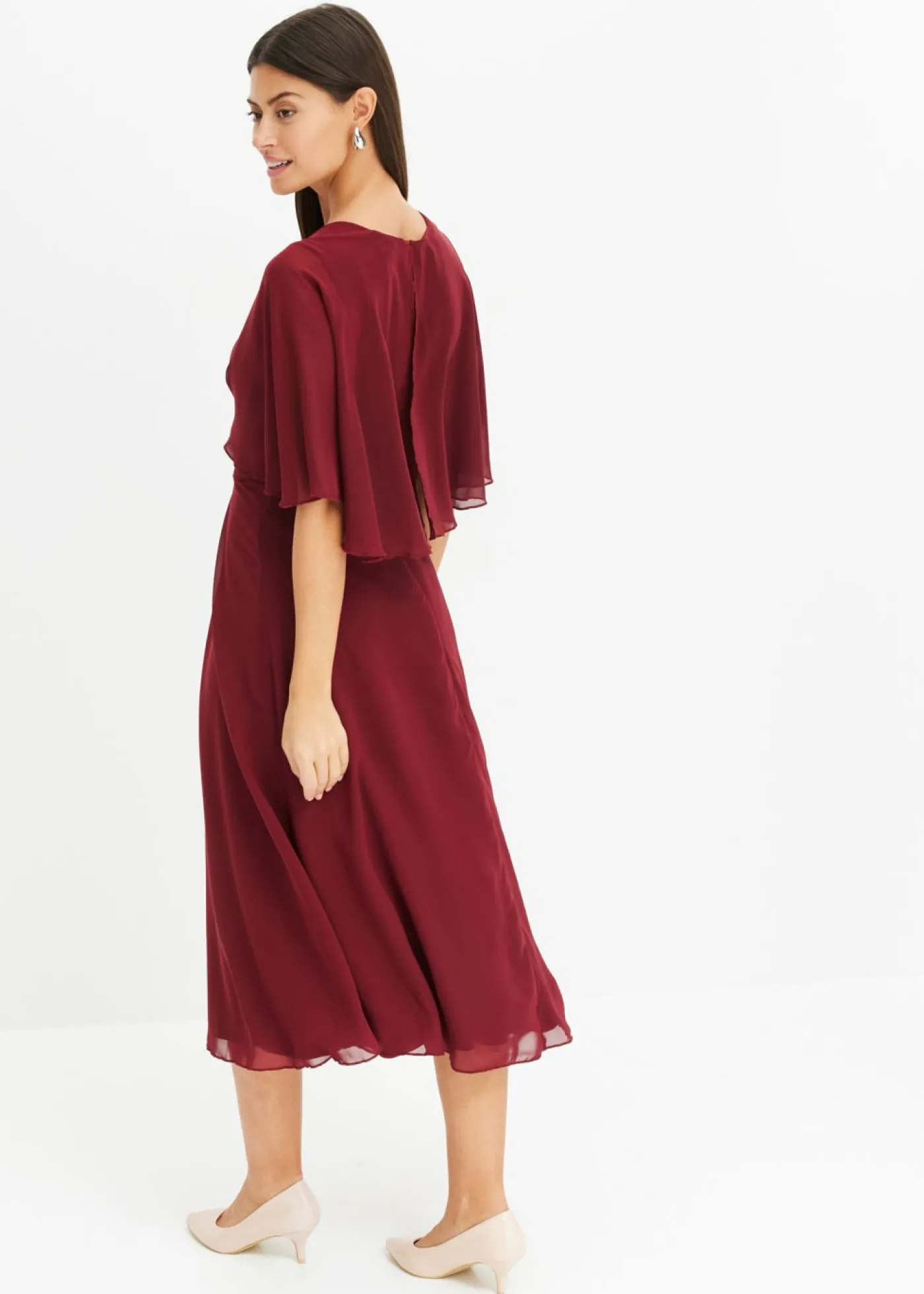 Hot Vestido de gasa con aplicación de piedras Mujer Vestidos|Ropa Elegante