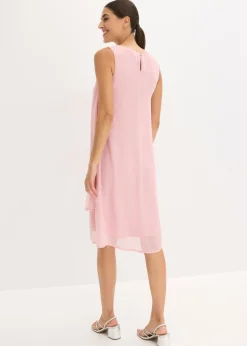 New Vestido de gasa con aplicación de piedras Mujer Vestidos|Novedades