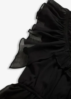 Vestido de gasa con corte en A Mujer Vestidos