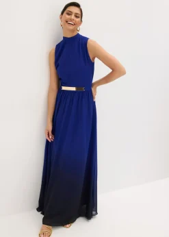 Sale Vestido de gasa con cuello e inserción en la cintura Mujer Vestidos|Ropa Elegante