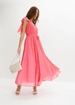 Clearance Vestido de gasa con detalles de lazo Mujer Vestidos|Ropa Elegante
