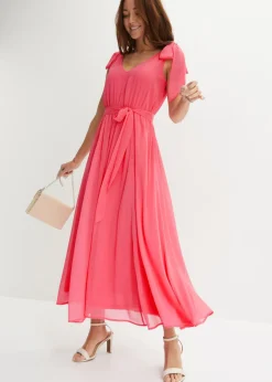 Clearance Vestido de gasa con detalles de lazo Mujer Vestidos|Ropa Elegante