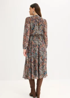 Best Vestido de gasa con patrón de paisley Mujer Vestidos|Tallas Pequeñas