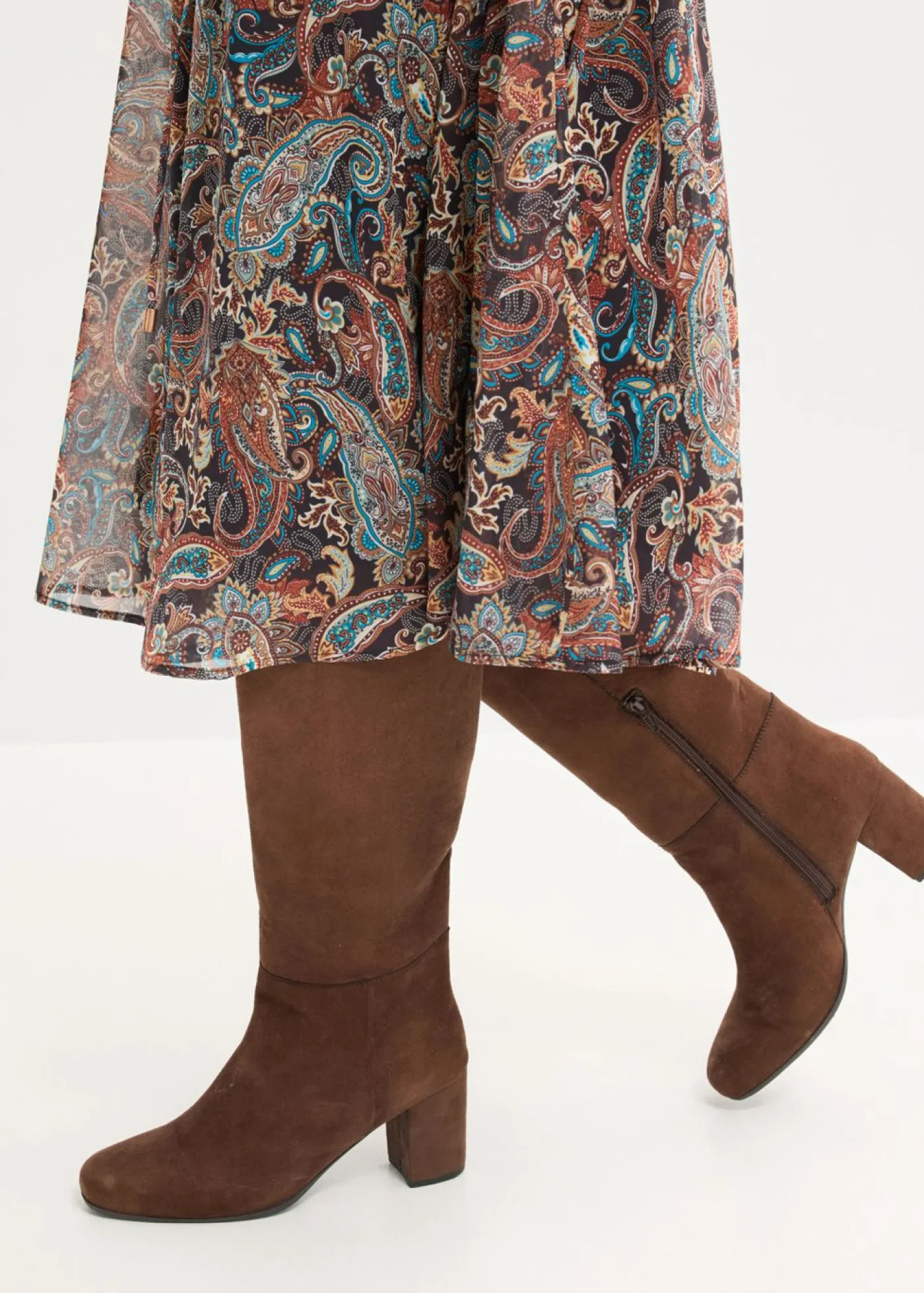 Best Vestido de gasa con patrón de paisley Mujer Vestidos|Tallas Pequeñas