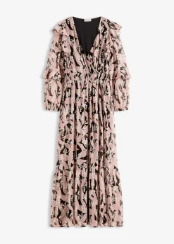 Hot Vestido de gasa con volantes Mujer Vestidos